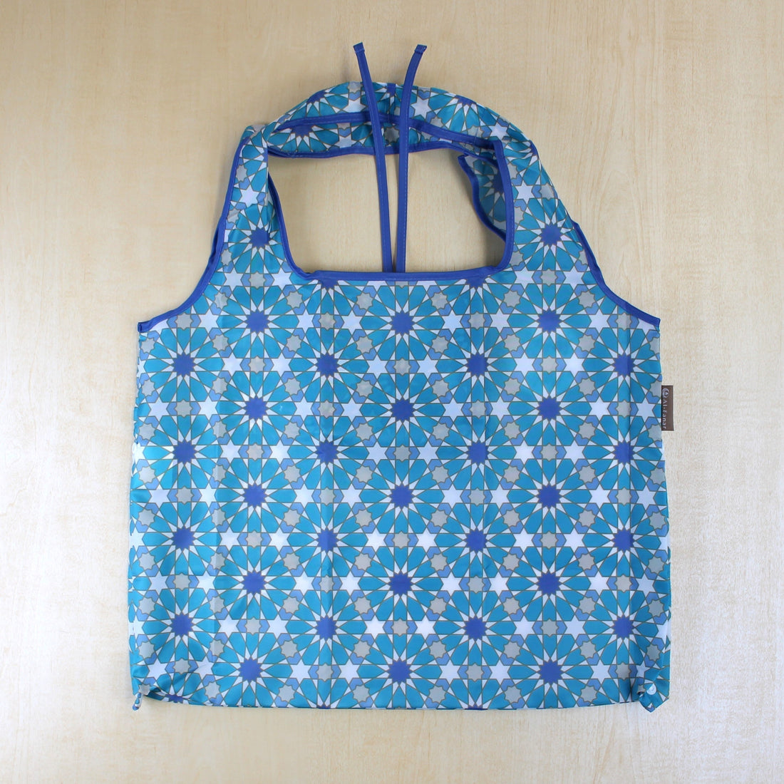 Geometric 2-Way Eco Bag (Large Capacity, Convertible Gusset)