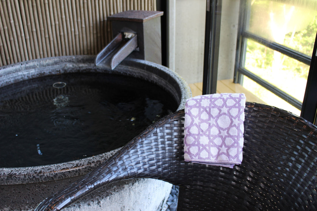 Imabari “Age-Ochi Jacquard” Geometric Face Towel