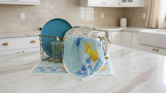 アラビックコーヒーの蚊帳織りふきん